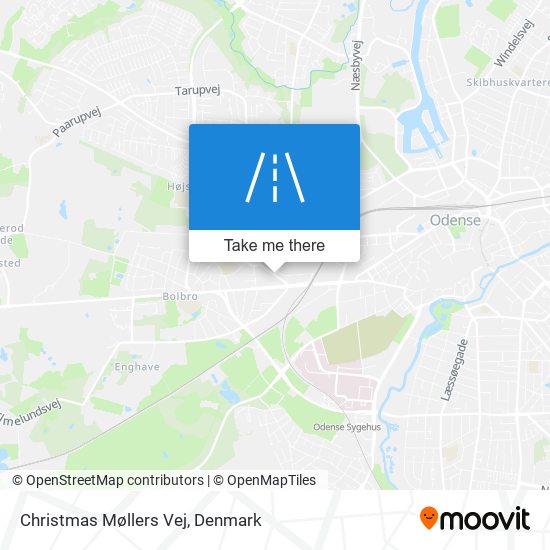 Christmas Møllers Vej map