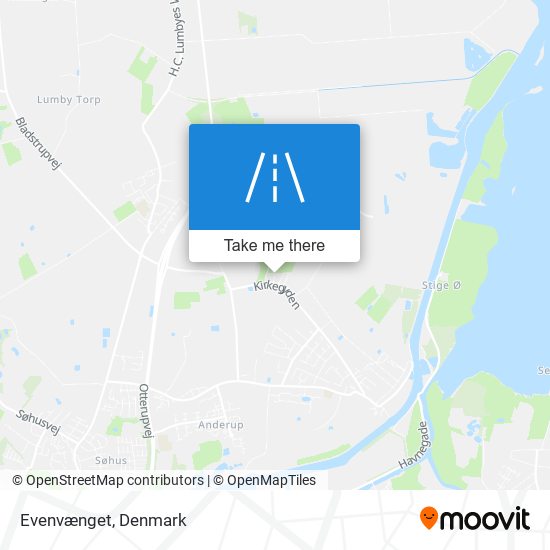 Evenvænget map