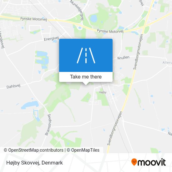 Højby Skovvej map