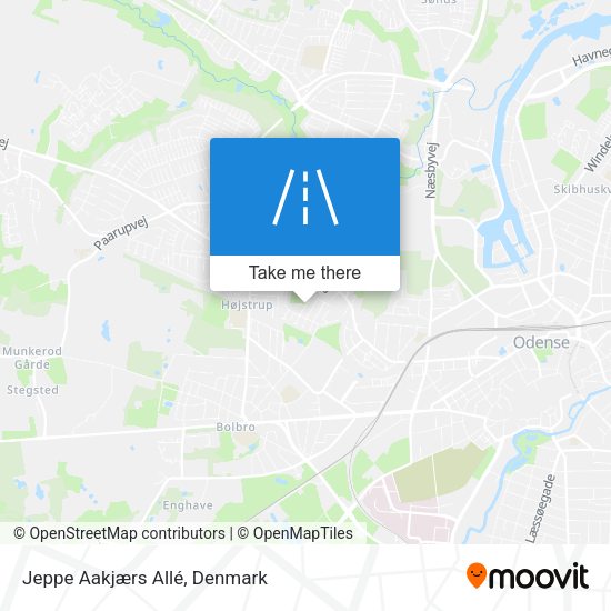 Jeppe Aakjærs Allé map