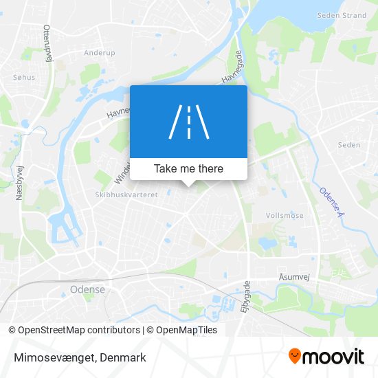 Mimosevænget map