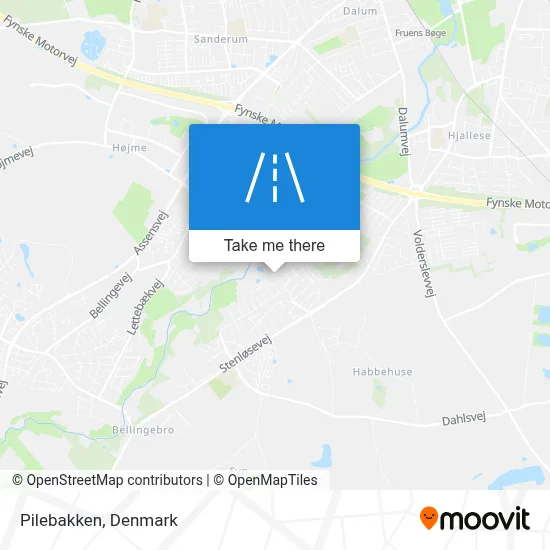 Pilebakken map