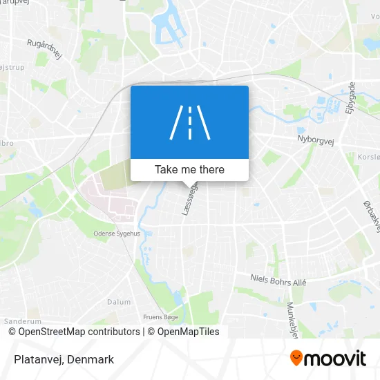 Platanvej map