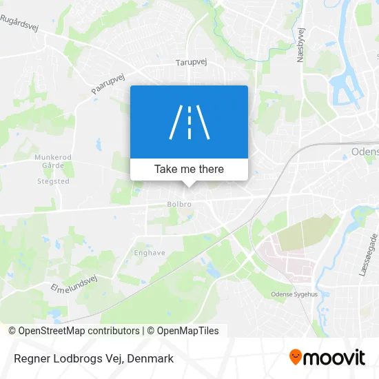 Regner Lodbrogs Vej map