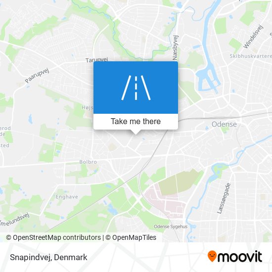 Snapindvej map