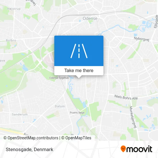 Stenosgade map