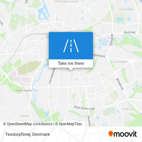 Tesdorpfsvej map