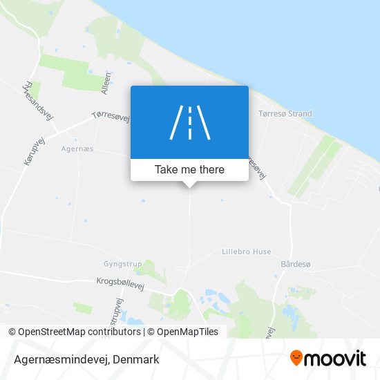 Agernæsmindevej map