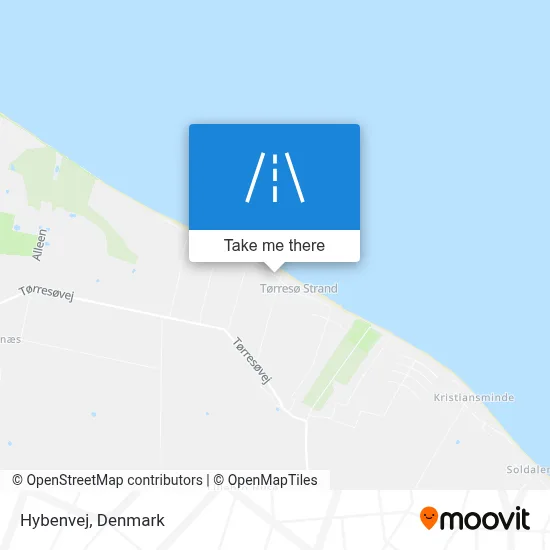 Hybenvej map