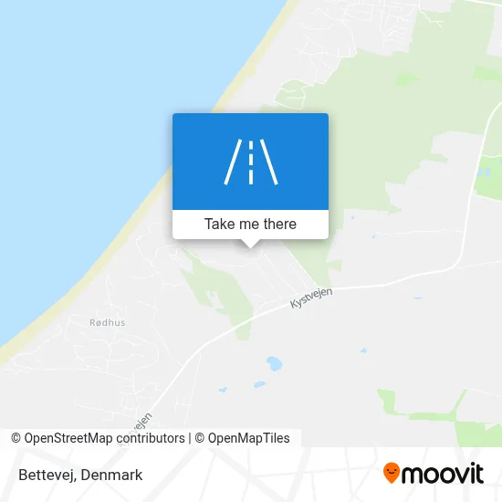 Bettevej map