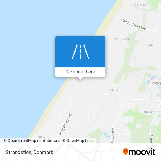 Strandstien map