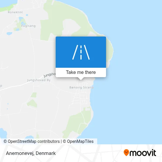 Anemonevej map