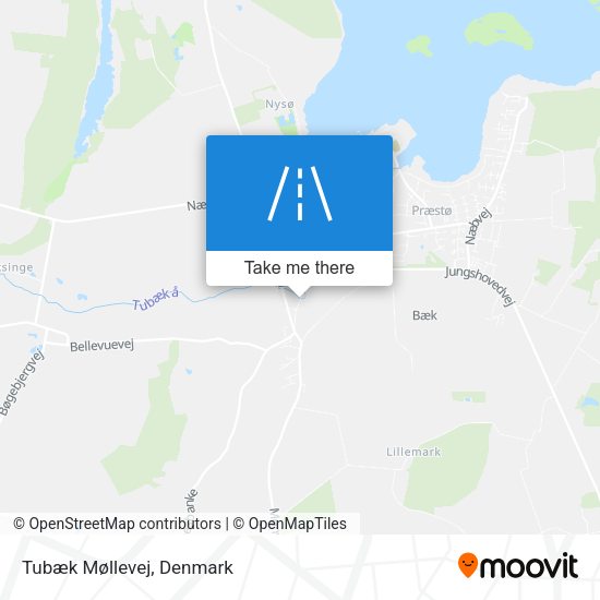 Tubæk Møllevej map