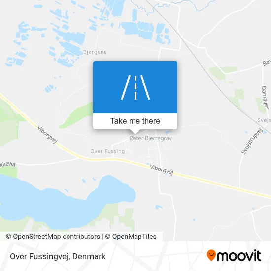 Over Fussingvej map