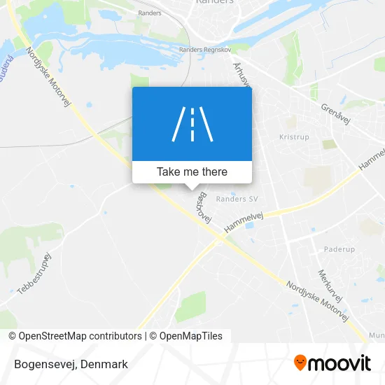 Bogensevej map