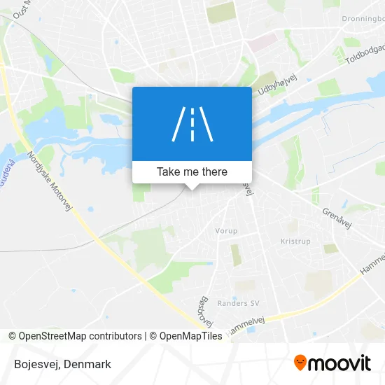 Bojesvej map