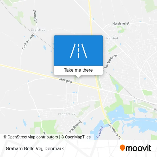 Graham Bells Vej map