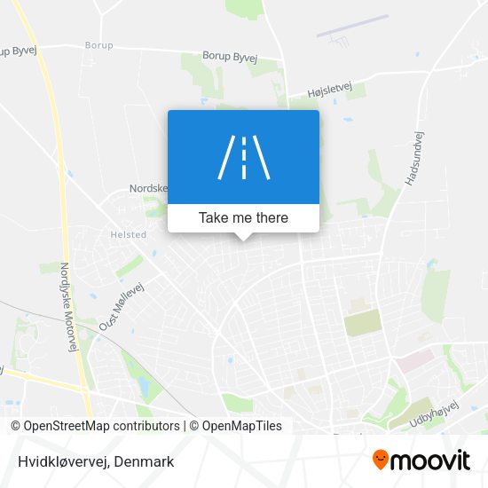 Hvidkløvervej map