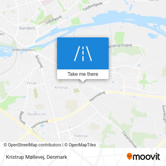 Kristrup Møllevej map