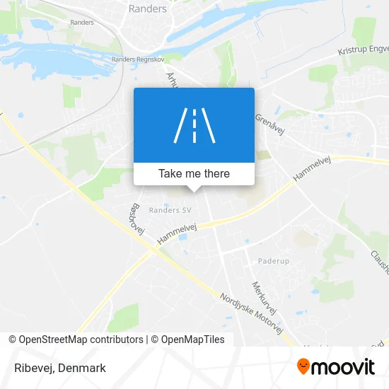 Ribevej map