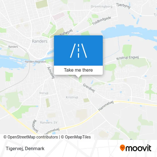 Tigervej map