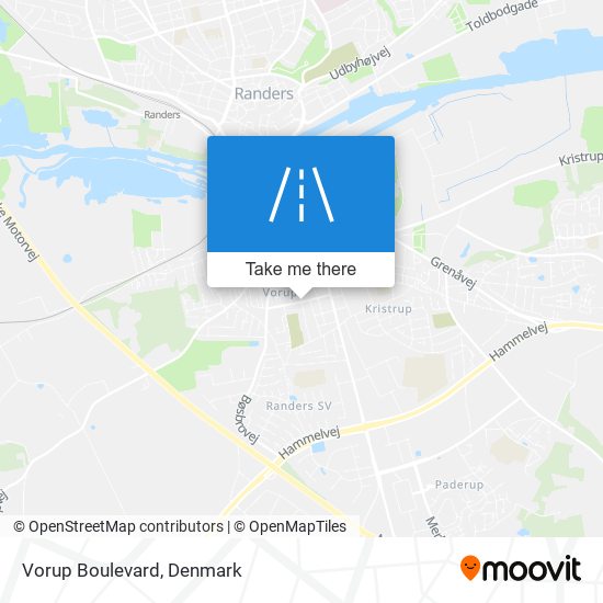 Vorup Boulevard map