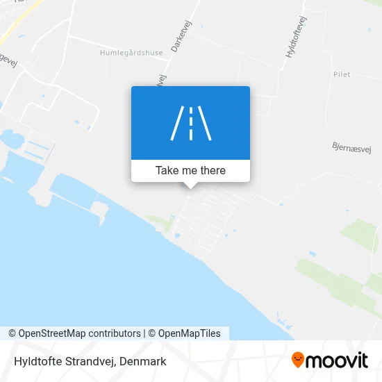 Hyldtofte Strandvej map