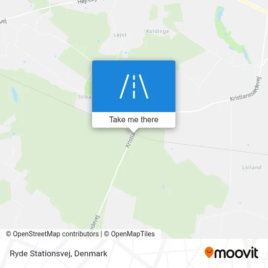 Ryde Stationsvej map