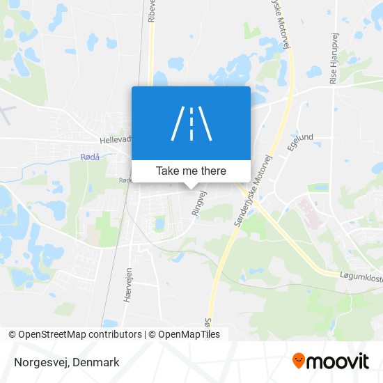 Norgesvej map