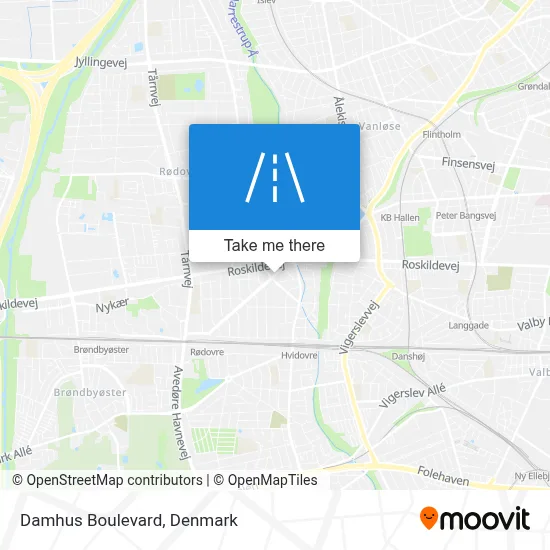 Damhus Boulevard map