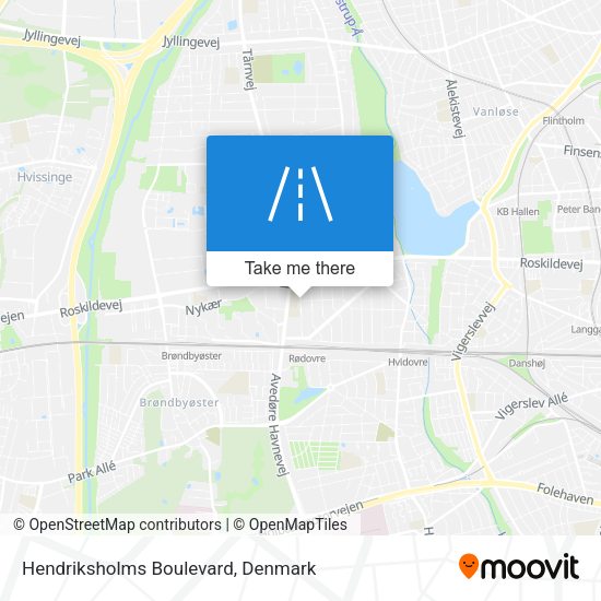 Hendriksholms Boulevard map