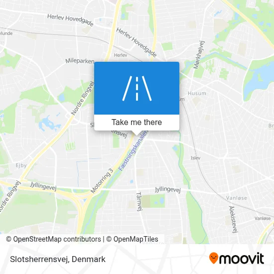 Slotsherrensvej map