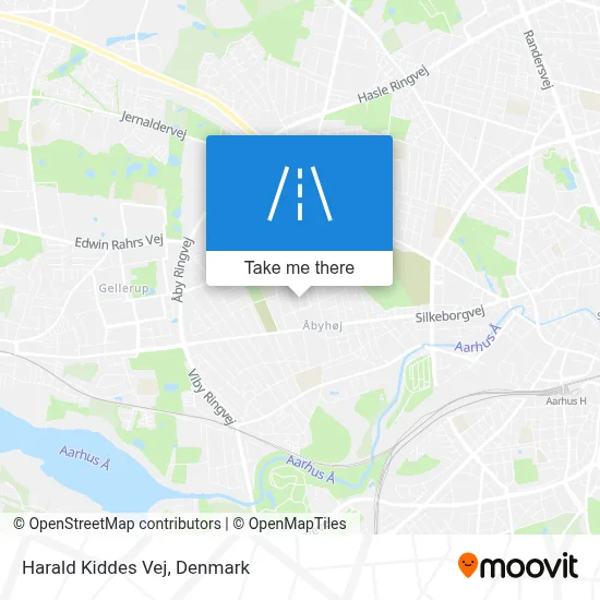 Harald Kiddes Vej map