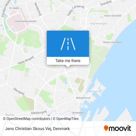 Jens Christian Skous Vej map