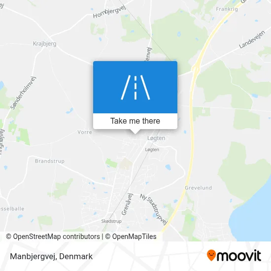 Manbjergvej map