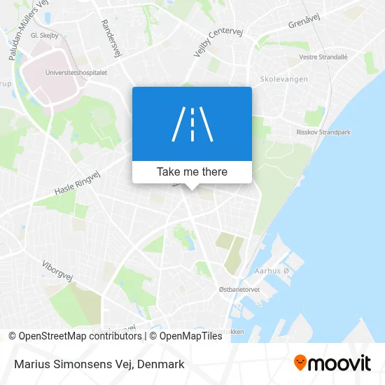 Marius Simonsens Vej map