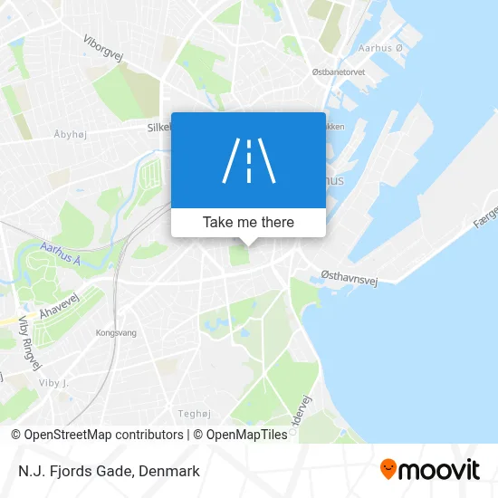 N.J. Fjords Gade map