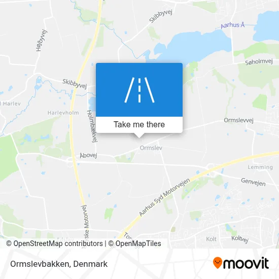 Ormslevbakken map