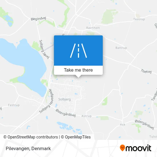 Pilevangen map
