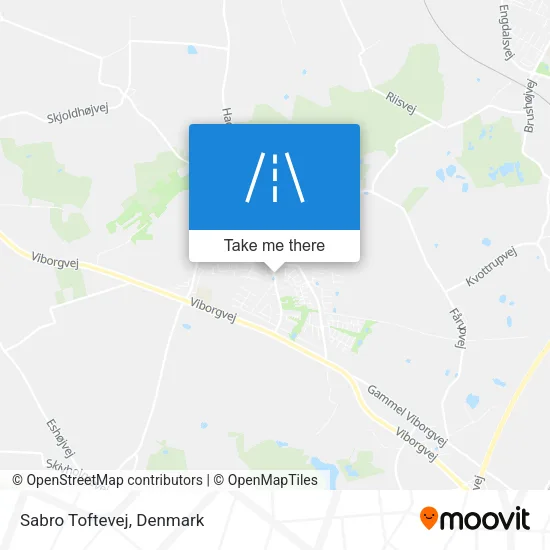 Sabro Toftevej map