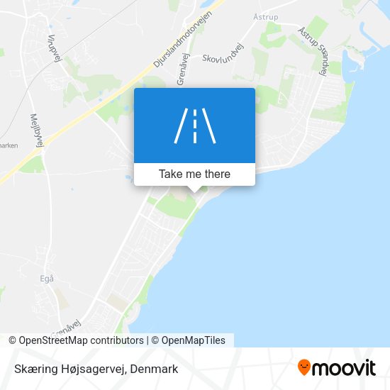 Skæring Højsagervej map