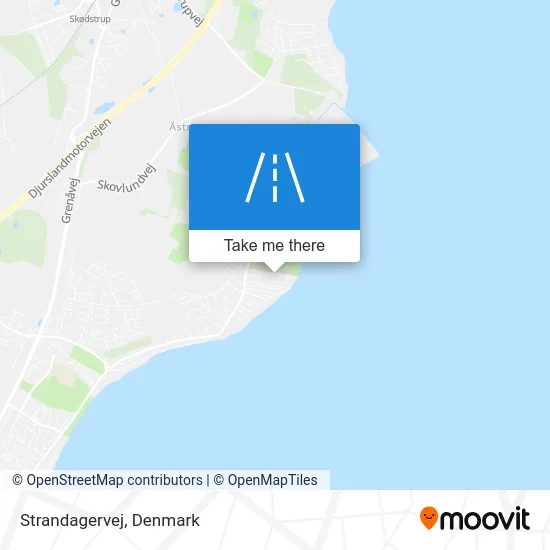 Strandagervej map
