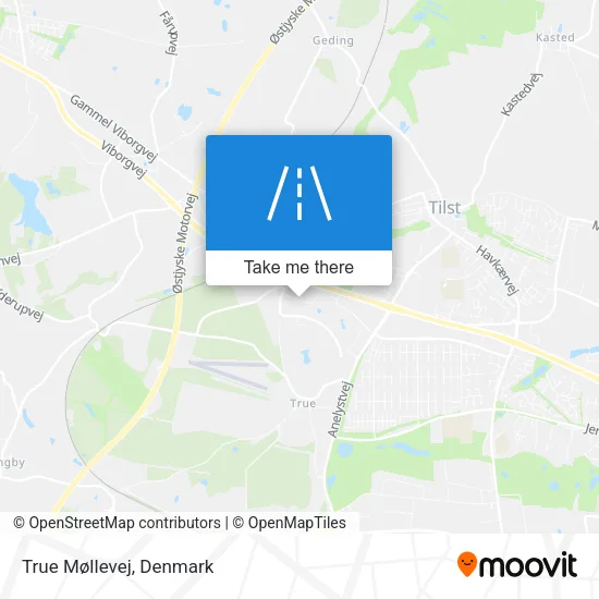 True Møllevej map