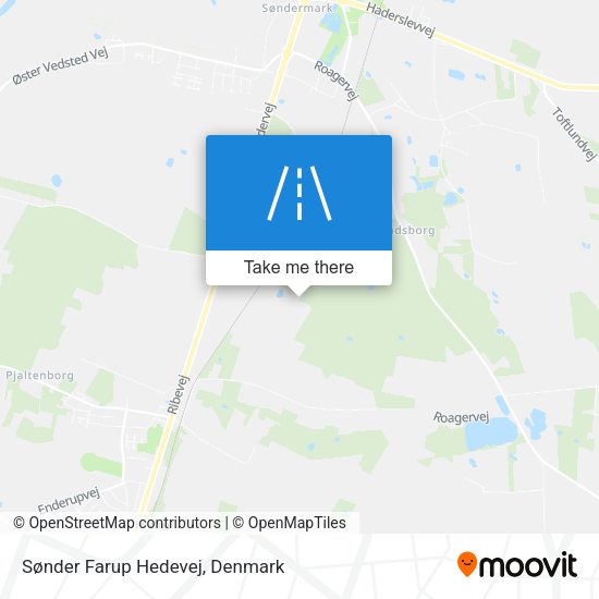 Sønder Farup Hedevej map