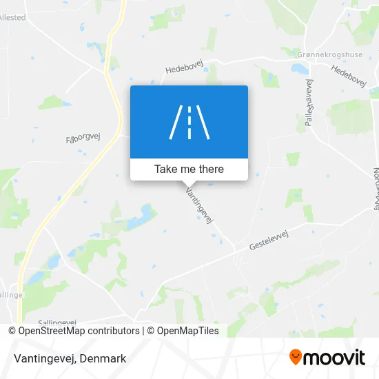 Vantingevej map