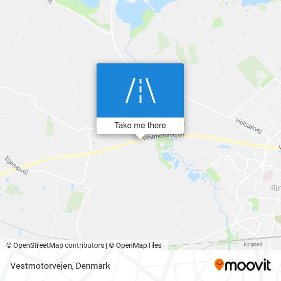 Vestmotorvejen map