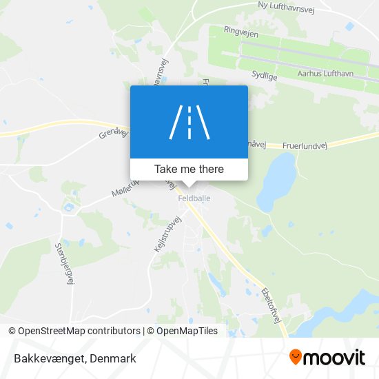 Bakkevænget map