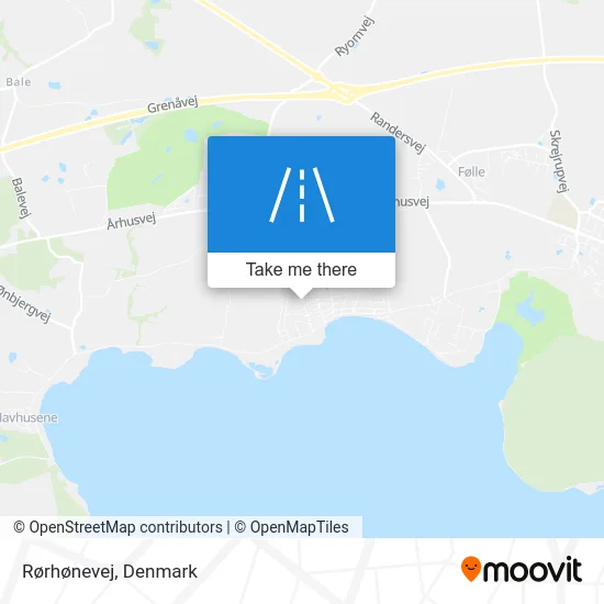 Rørhønevej map