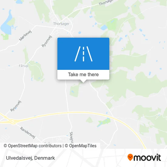 Ulvedalsvej map