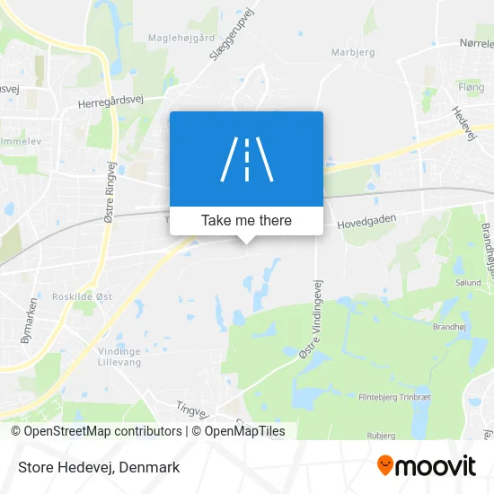 Store Hedevej map